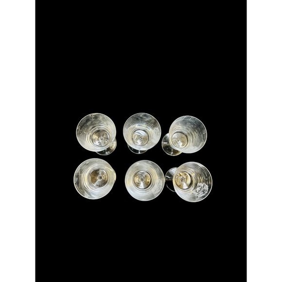 Bleikristall Leaded Crystal Vintage Coat of Arms 6 Ramsey Clan Etched Glasses - Picture 4 of 11